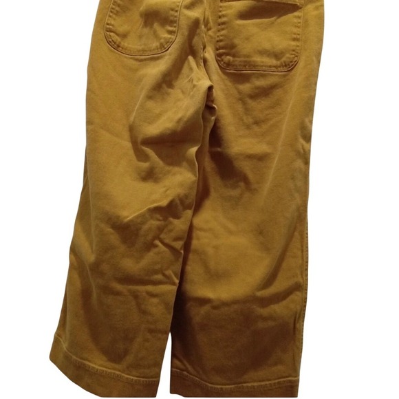 Universal Thread Mustard Yellow Wide Leg High Rise Cropped Pants Womens 12/31 - Picture 6 of 12